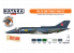 Hataka Hobby peinture laque Orange Line CS111 Ensemble de peinture Yak-38/38M &quot;Forger&quot; set 6 x 17ml