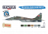 Hataka Hobby peinture acrylique Blue Line BS105 Ensemble de peinture 4 couleurs MiG-29A /UB 6 x 17ml