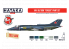Hataka Hobby peinture acrylique Red Line AS111 Ensemble de peinture Modern RN Fleet Air Arm vol.1 6 x 17ml