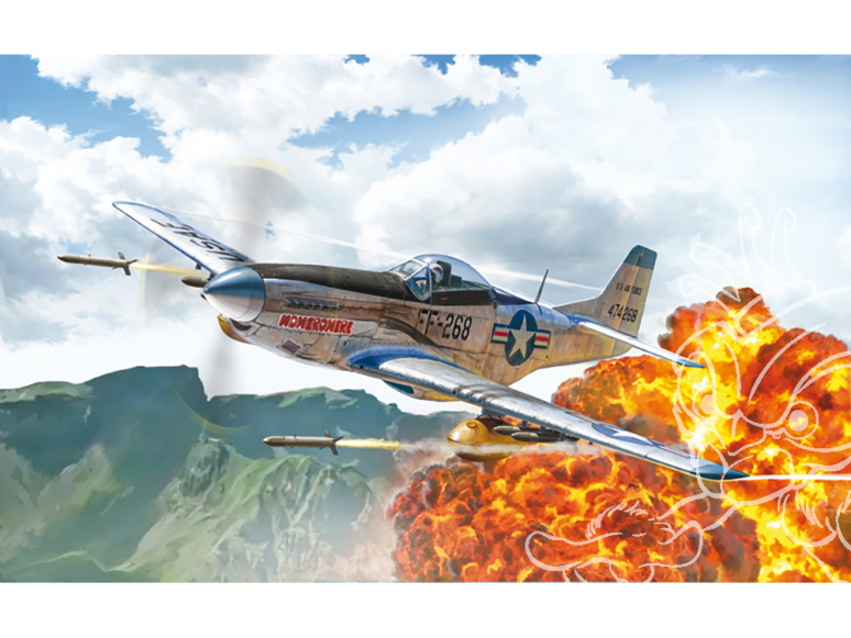 Italeri maquette avion 1452 North American F-51D Mustang Korean War 1/72