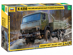 Zvezda maquette militaire 3692 Camion russe à deux essieux K-4350 1/35