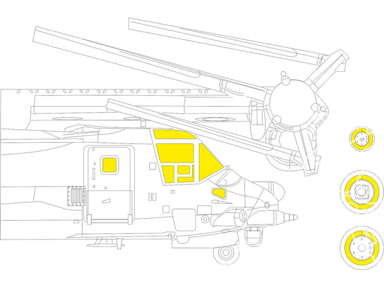 Eduard Express Mask EX774 MV-22 TFace Hobby Boss 1/48