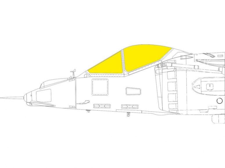 Eduard Express Mask EX771 Harrier GR.1/3 TFace Kinetic 1/48