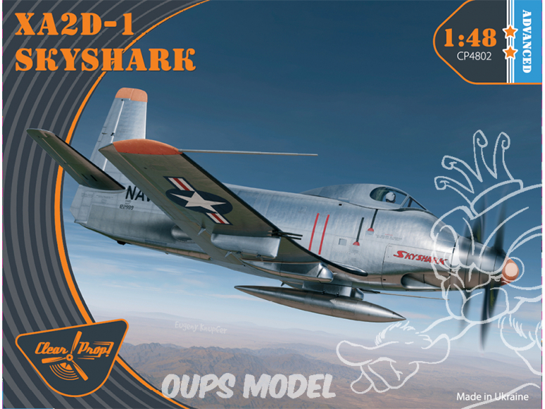 Clear Prop maquette avion CP4802 XA2D-1 Skyshark ADVANCED KIT 1/48