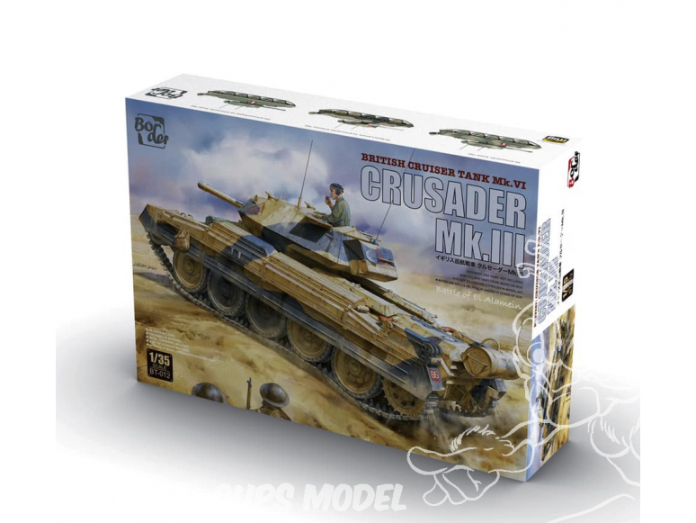 Border model maquette militaire BT-012 Crusader Mk.III Battle of EL Alamein 1/35