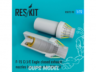 ResKit kit d'amelioration Avion RSU72-0098 Tuyère fermée Eagle F-15 (C / J / E) pour kit GWH 1/72