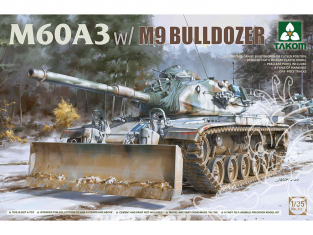 Takom maquette militaire 2137 M60A3 avec Lame Bulldozer M9 1/35