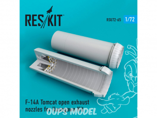 ResKit kit d'amelioration Avion RSU72-0065 Tuyère ouvertes F-14A Tomcat pour kit Hasegawa 1/72