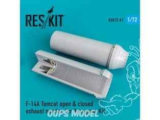 ResKit kit d'amelioration Avion RSU72-0067 Tuyère ouverte ou fermé F-14A Tomcat pour kit Hasegawa 1/72