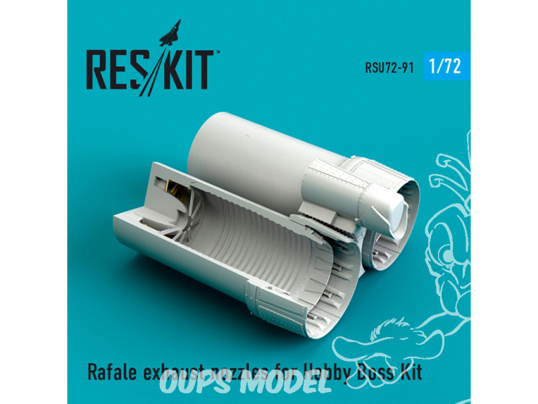 ResKit kit d'amelioration Avion RSU72-0091 Tuyère Rafale pour kit Hobby Boss 1/72
