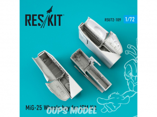 ResKit kit d'amelioration Avion RSU72-0109 Baie de roues MiG-25 pour kit ICM 1/72