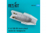 ResKit kit d&#039;amelioration Avion RSU72-0088 Tuyère fermée F-16 F100-PW pour kit Hasegawa 1/72