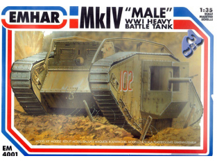 EMHAR maquette militaire 4001 MkIV Male WWI 1/35
