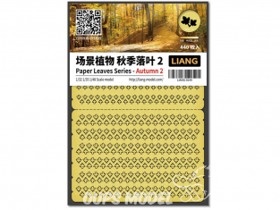 Liang Model 0144 Automne 2 - Serie feuilles en papier 1/32 - 1/35 - 1/48