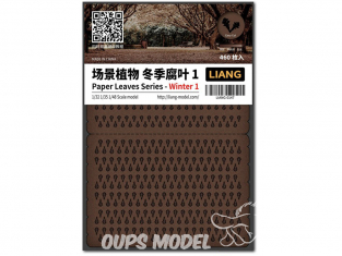 Liang Model 0147 Hiver 1 - Serie feuilles en papier 1/32 - 1/35 - 1/48