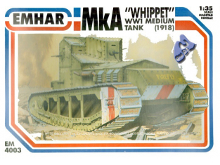 EMHAR maquette militaire 4003 MkA Whippet WWI 1/35