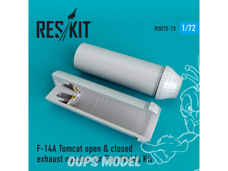 ResKit kit d'amelioration Avion RSU72-0073 Tuyère ouverte ou fermées F-14A Tomcat pour set Fine Molds 1/72