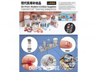 Liang Model 0410 Fournitures diverses civiles modernes 1/35