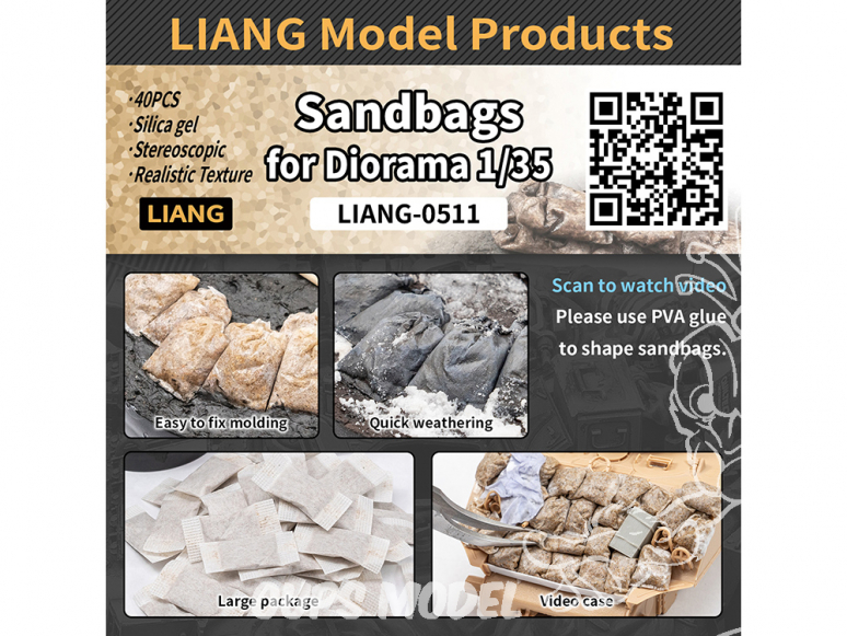 Liang Model 0511 Sacs de sable x40 1/35