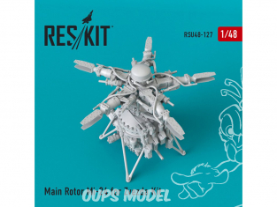 ResKit kit d'amelioration Hélicoptére RSU48-0127 Rotor principal Mi-24 pour kit Zvezda 1/48