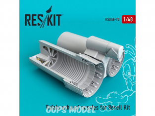 ResKit kit d'amelioration Avion RSU48-0070 Tuyère Rafale pour Kit Revel 1/48
