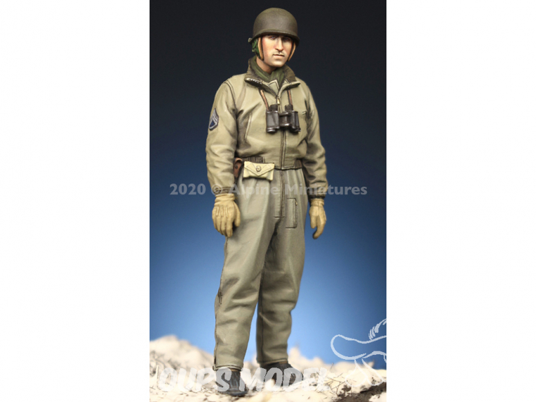 Alpine figurine 35284 Commandant de char US 1 WWII 1/35