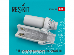 ResKit kit d'amelioration Avion RSU48-0102 Tuyère fermée de F-15 pour kit Revell 1/48