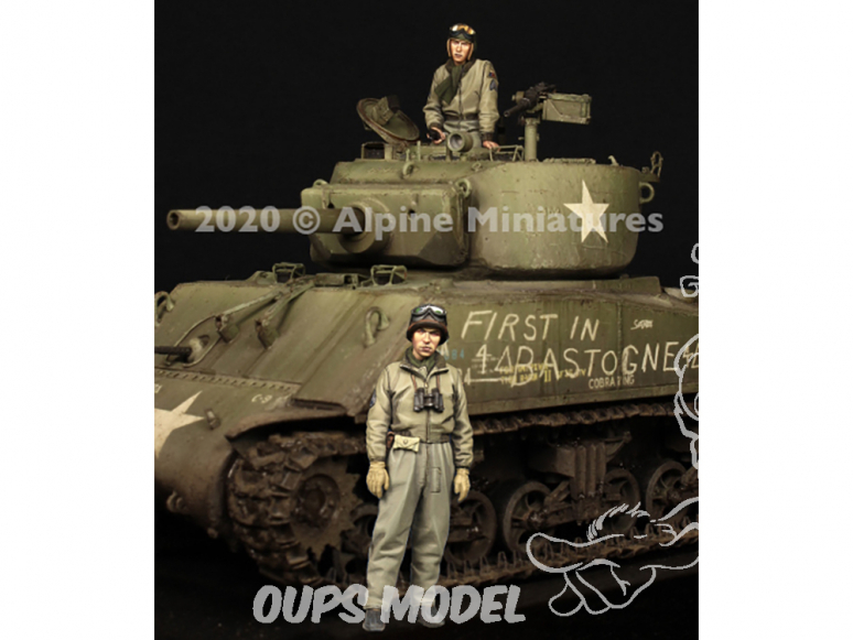 Alpine figurine 35286 Set de Commandants de char US WWII 1/35