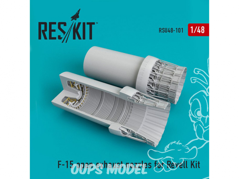 ResKit kit d'amelioration Avion RSU48-0101 Tuyère ouverte de F-15 pour kit Revell 1/48
