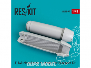 ResKit kit d'amelioration Avion RSU48-0097 Tuyère fermée F-14 (D) pour kit Hasegawa 1/48