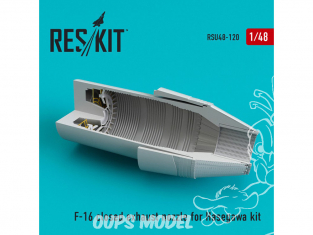 ResKit kit d'amelioration Avion RSU48-0120 Tuyère fermée F-16 (F100-PW) pour kit Hasegawa 1/48