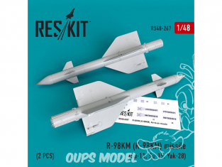 ResKit kit d'amelioration Avion RS48-0267 R-98KM (K-98KM) missile 2 piéces 1/48