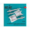 ResKit kit d'amelioration Avion RS48-0178 Missile Kh-25MP (AS-10 Karen) avec APU-68 (4 pièces) 1/48