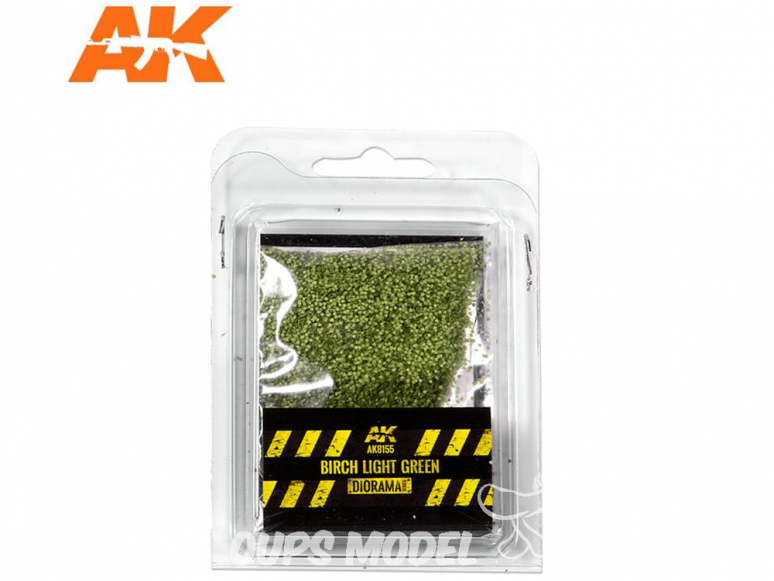AK interactive Diorama series ak8155 Feuilles bouleau vert clair 1/72 / 28mm