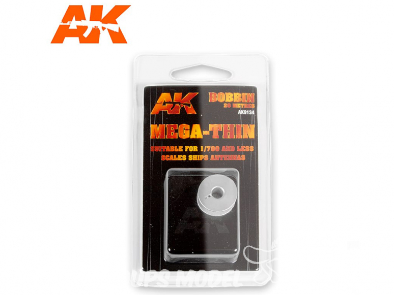AK interactive accessoire ak9134 Bobine fil élastique MEGA-FIN 20 mètres