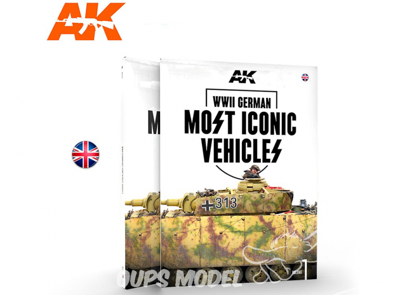 Ak Interactive livre AK514 Véhicules Allemands les plus iconiques de la WWII en Anglais