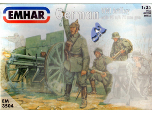 EMHAR maquette militaire 3504 Artillerie Allemande WWI 1/35