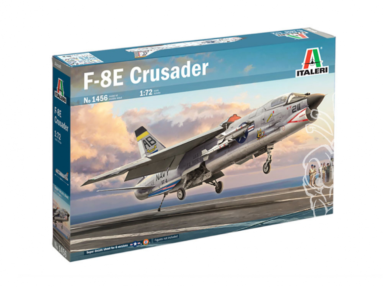 Italeri maquette avion 1456 F-8E Crusader 1/72