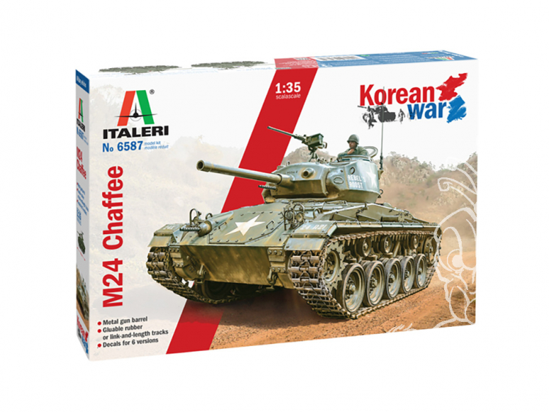 Italeri maquette militaire 6587 M24 Chaffee Guerre de Corée 1/35