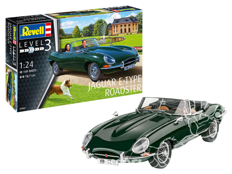 Revell maquette voiture 07687 Jaguar E-Type Roadster 1/24