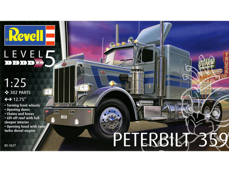 Revell US maquette camion 2627 Peterbilt 359 1/25