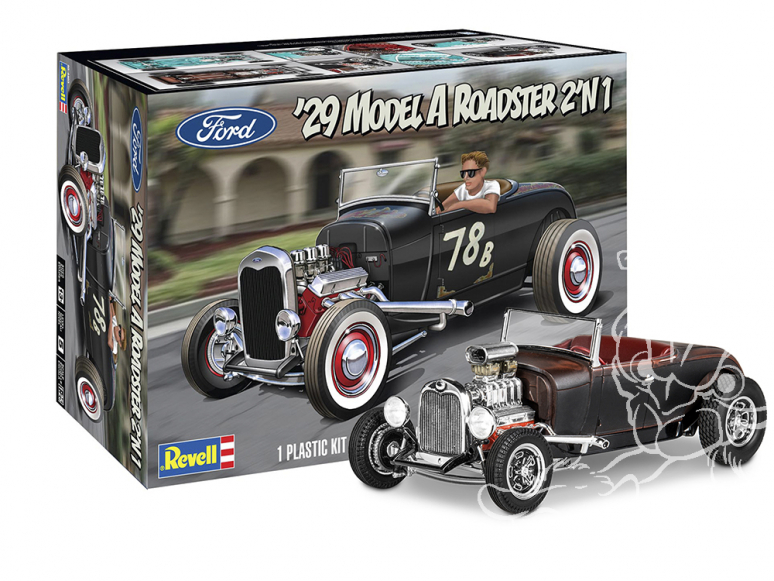 Revell US maquette voiture 4463 Model A Roadster 2'N1 1929 1/25