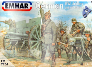 EMHAR maquette militaire 7204 Artillerie Allemande WWI 1/72