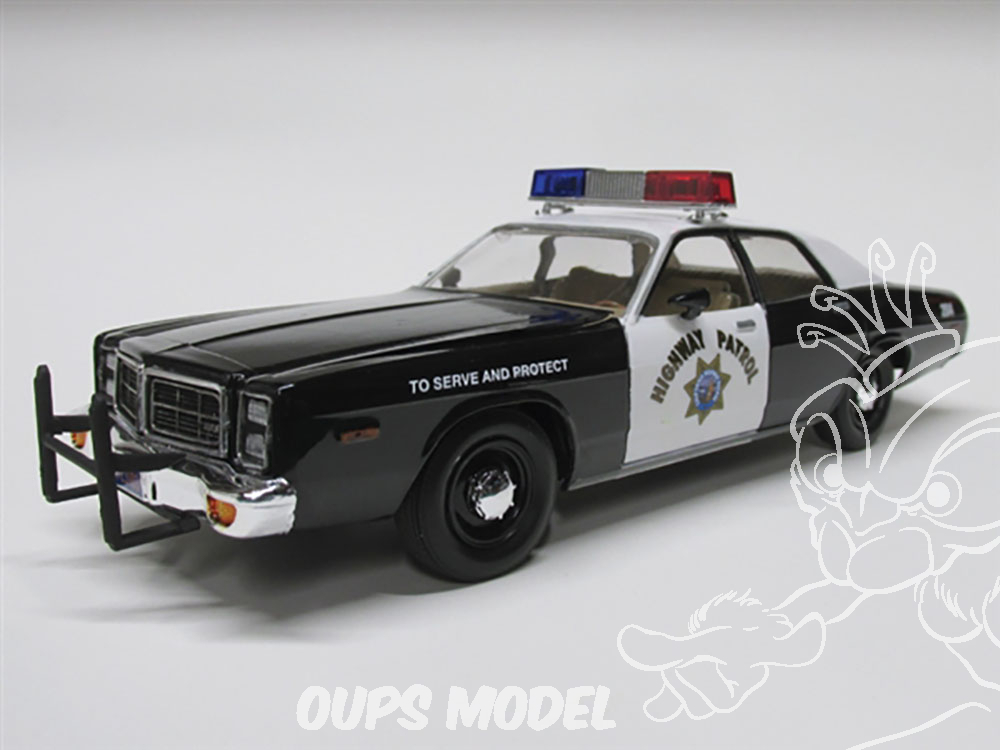 Maquette en papier voiture de police