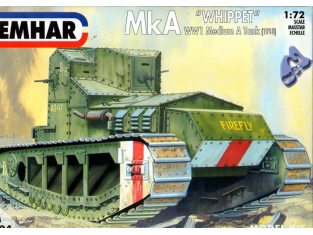 EMHAR maquette militaire 5004 MkA Whippet WWI 1/72