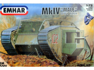 EMHAR maquette militaire 5001 MkIV Male WWI 1/72