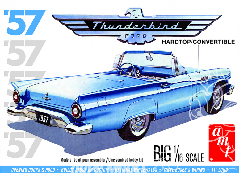 AMT maquette voiture 1206 Ford Thunderbird 1957 1/16