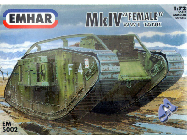 EMHAR maquette militaire 5002 MkIV Female WWI 1/72