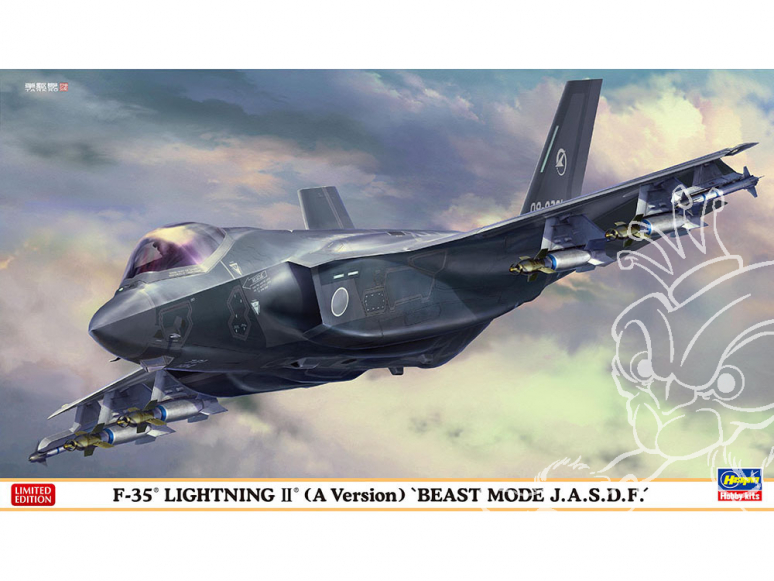 Hasegawa maquette avion 02366 F-35 Lightning II (Type A) "Beast Mode J.A.S.D.F." 1/72