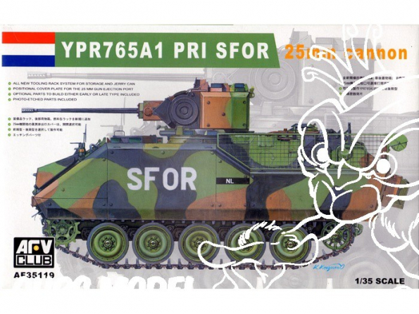 Afv Club maquette militaire 35119 YPR765A1 PRI SFOR 1/35